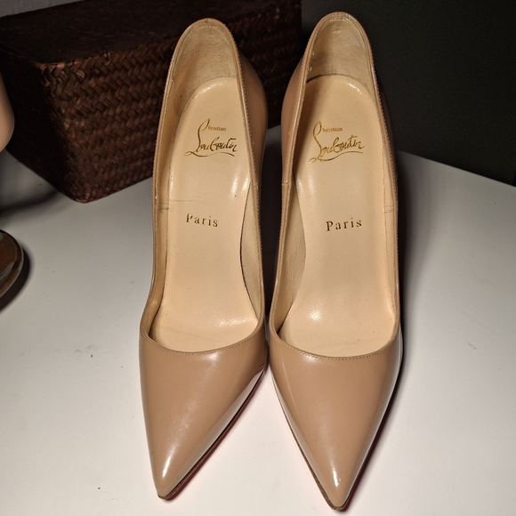 Christian Louboutin Red Bottom Nude Heels - Picture 12 of 12